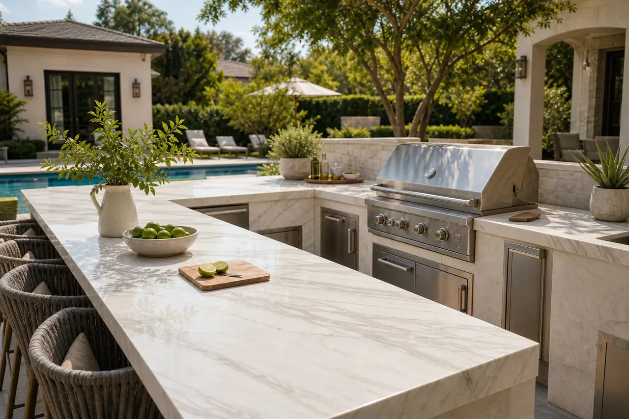 White Princess Outdoor Kitchen