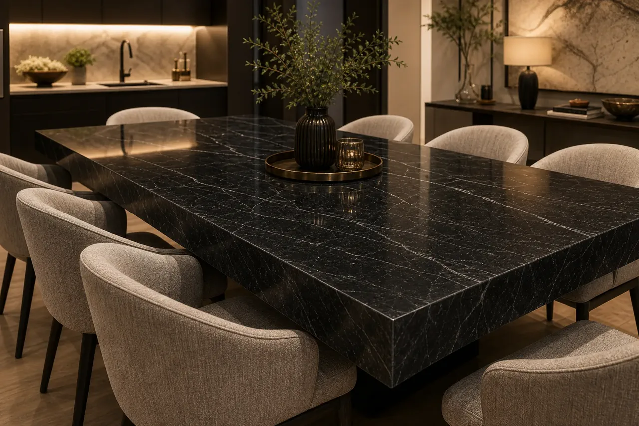 Infinity Black Dining Table