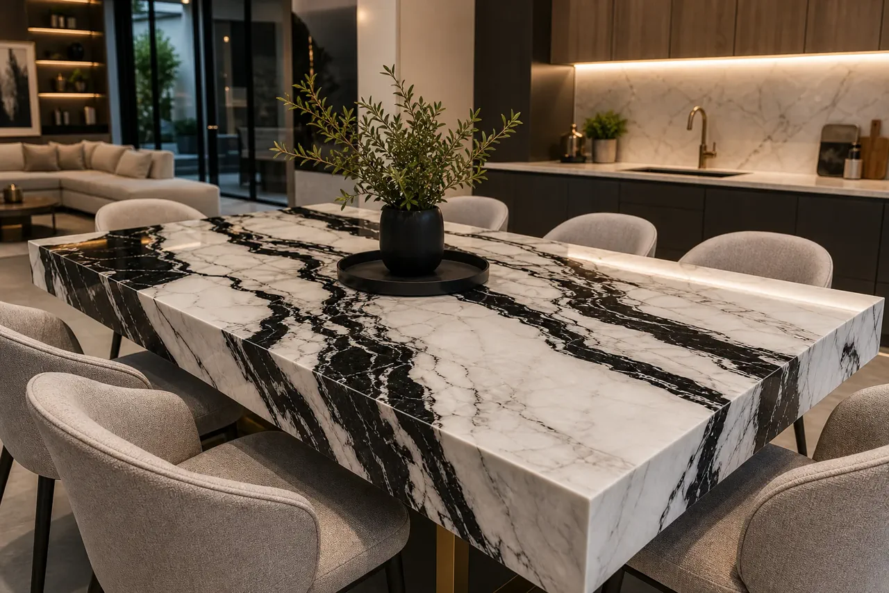 Panda White Dining Table